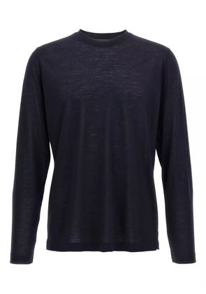 Zanone crew-neck long-sleeves T-shirt - Blue