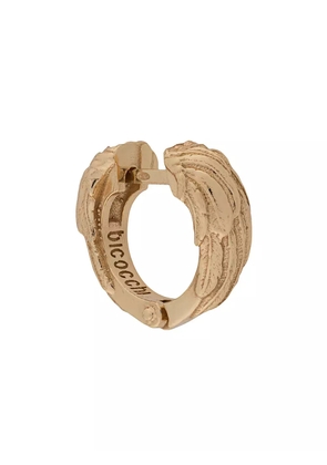 Emanuele Bicocchi Wing textured hoop earring - Gold