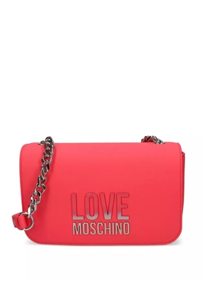 Love Moschino logo-lettering crossbody bag - Pink