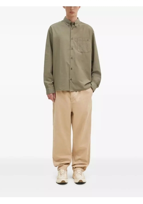 A.P.C. Mateo logo-embroidered pocket shirt - Green