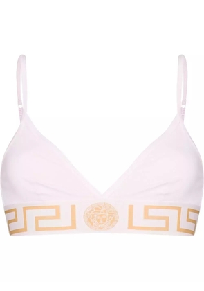 Versace Greca-trim triangle bra - Pink