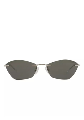 Alexander McQueen Eyewear geometric-frame sunglasses - Grey