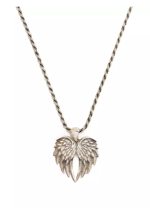 Emanuele Bicocchi wings pendant necklace - Silver