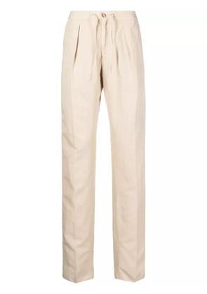 Incotex drawstring-fastening waist trousers - Neutrals