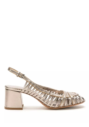 Sarah Chofakian leather Jezz sandals - Gold