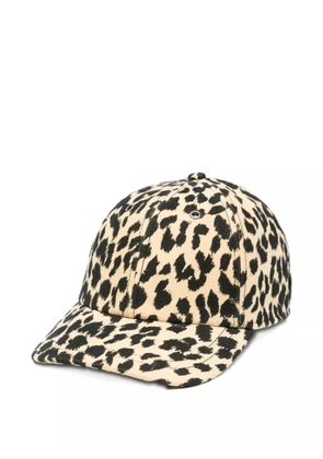 ASPESI leopard-print cap - Neutrals