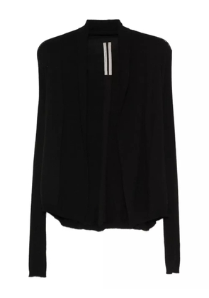 Rick Owens ribbed open-front cardigan - Black