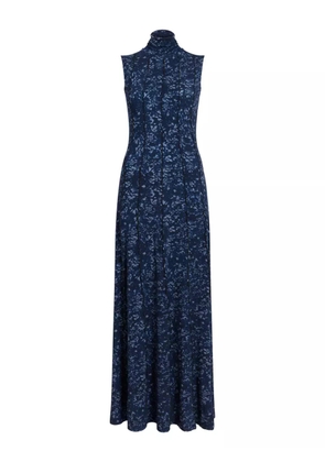 Proenza Schouler White Label high-neck sleeveless floral dress - Blue