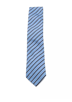 Zegna striped tie - Blue