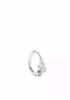 Maria Black 14kt white gold Elena diamond huggie earring - Silver