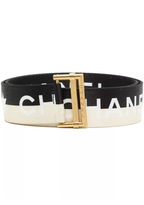 CHANEL Pre-Owned 2001 logo-print canvas belt - Yellow