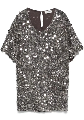 P.A.R.O.S.H. sequin-embellished T-shirt - Grey