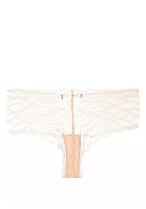 Kiki de Montparnasse mid-rise lace briefs - Neutrals