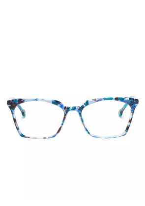 L.A. EYEWORKS Levi square-frame glasses - Blue