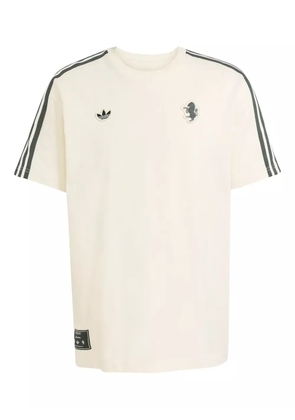 adidas side-stripes T-shirt - Neutrals