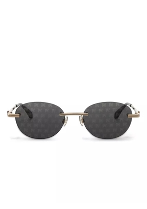 Palm Angels Eyewear Crystal sunglasses - Gold