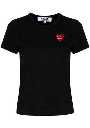 Comme Des Garçons Play short-sleeved heart patch T-shirt - Black