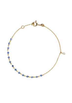 We by WHITEbIRD 18kt yellow gold Clarisse sapphire bracelet - Blue