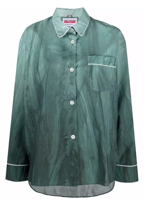 F.R.S For Restless Sleepers pipe-trim pajama shirt - Green