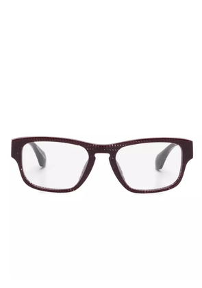 Alain Mikli wayfarer-lenses glasses - Red
