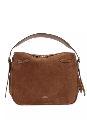 Polo Ralph Lauren Polo ID suede tote bag - Brown