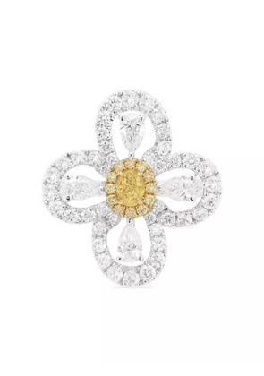 HYT Jewelry 18K gold platinum and diamond ring - Silver