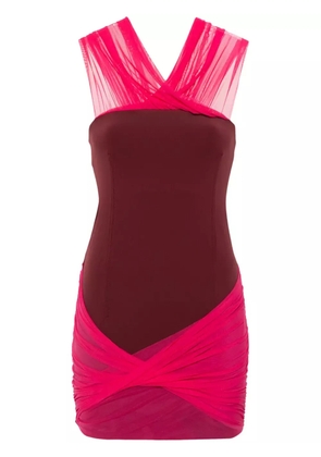 Patrizia Pepe colourblock mini dress - Pink