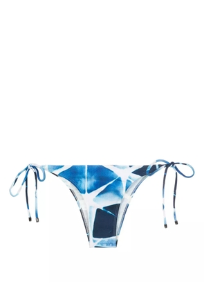 Lenny Niemeyer abstract-print low-rise bikini bottoms - Blue