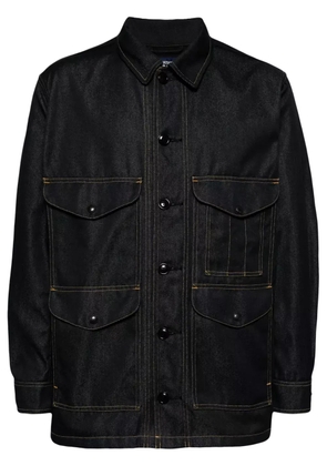 Junya Watanabe MAN elbow-patches denim jacket - Blue