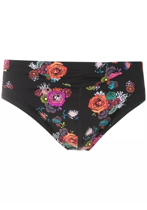 Amir Slama printed trunks - Black