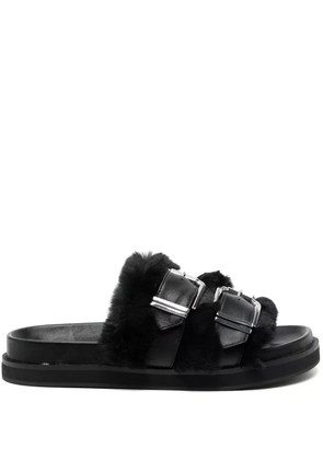 Senso Zali double-buckle leather sandals - Grey