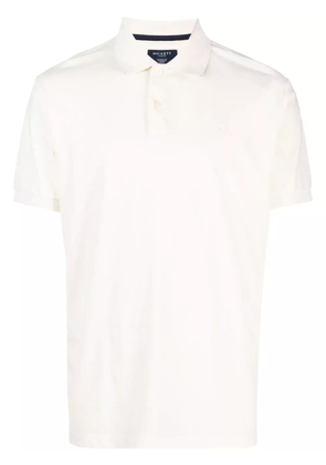 Hackett logo-embroidered cotton polo shirt - Neutrals