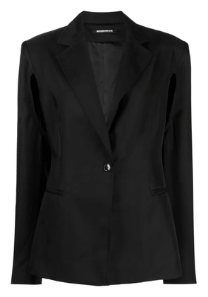 Boyarovskaya cut-out single-breasted blazer - Black