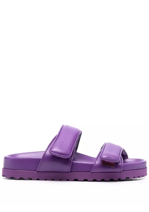 GIABORGHINI x Pernille Teisbaek double-strap slides - Purple