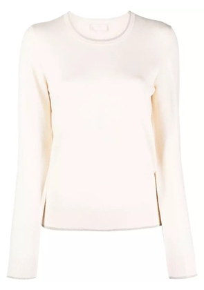 LIU JO metallic-threading knitted jumper - Neutrals