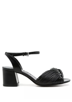 Sarah Chofakian Colagem 45mm leather sandals - Black