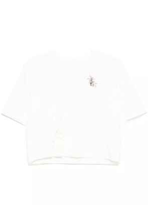 Musium Div. logo-embroidered T-shirt - White
