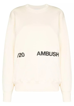 AMBUSH logo-print sweatshirt - White