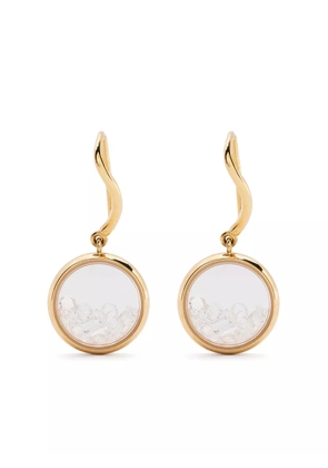 Aurelie Bidermann 18kt yellow gold diamond Chivor drop earrings