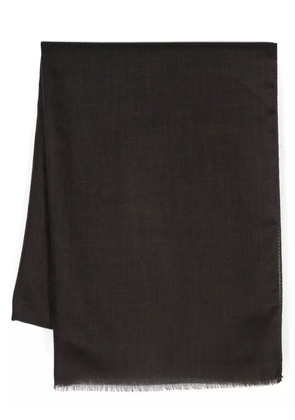 D4.0 frayed scarf - Brown