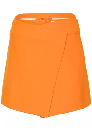 Patou wraparound mini skirt - Orange