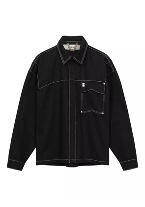 ROUGH. denim shirt - Black