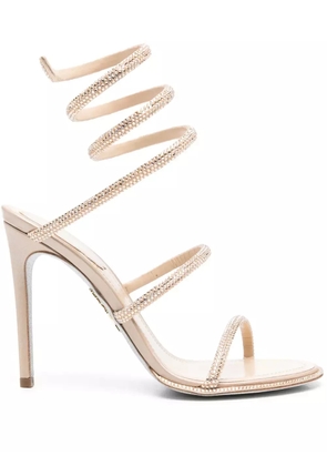 René Caovilla 100mm Cleo sandals - Neutrals