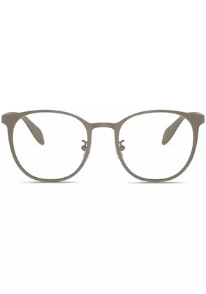 Emporio Armani logo-plaque glasses - Grey