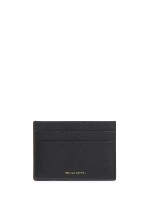 Mansur Gavriel logo-stamp pocket card holder - Black