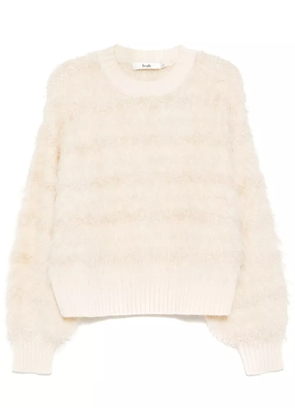 b+ab textured crew-neck jumper - Neutrals