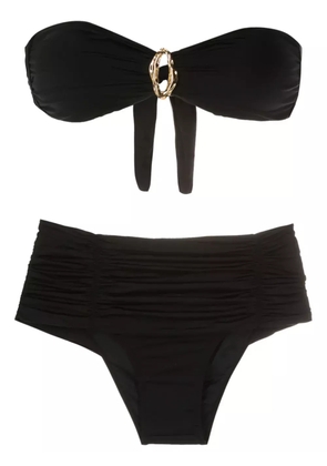 Brigitte strapless high-waisted bikini - Black