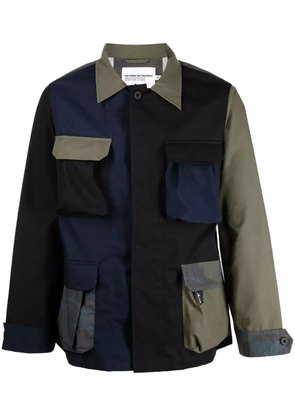 The Power For The People panelled-design military jacket - Multicolour