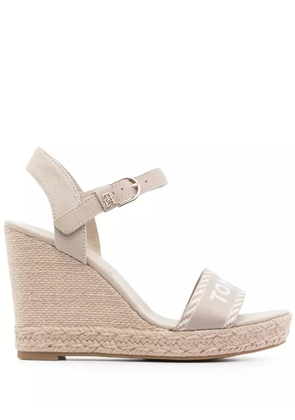 Tommy Hilfiger 105mm jacquard-logo espadrilles - Green