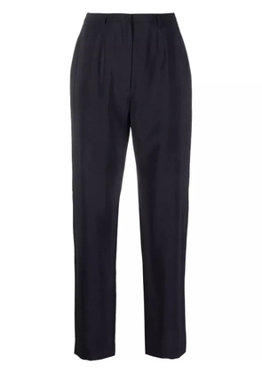 Giorgio Armani Pre-Owned 1990s wool-blend slim-cut trousers - Blue